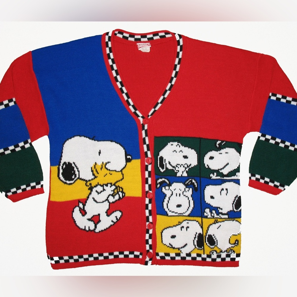 Snoopy Vintage Cardigan Knotts Berry Farm